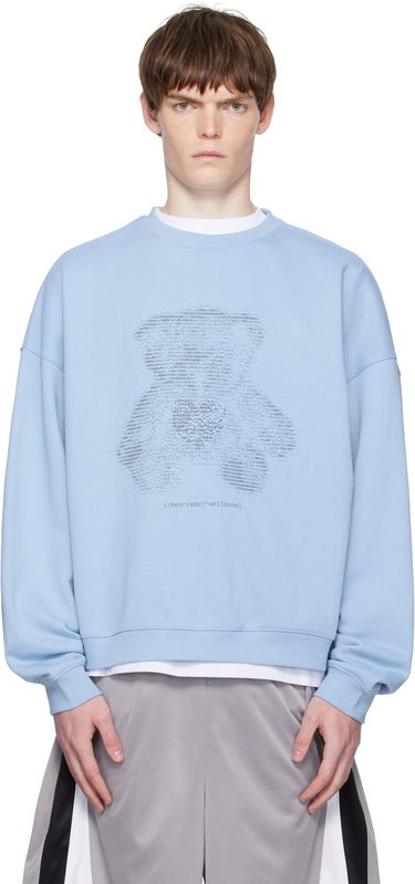 Pulover We11done Coding Teddy Sweatshirt Modra | WD-TS2-25-789-U-BL, 0