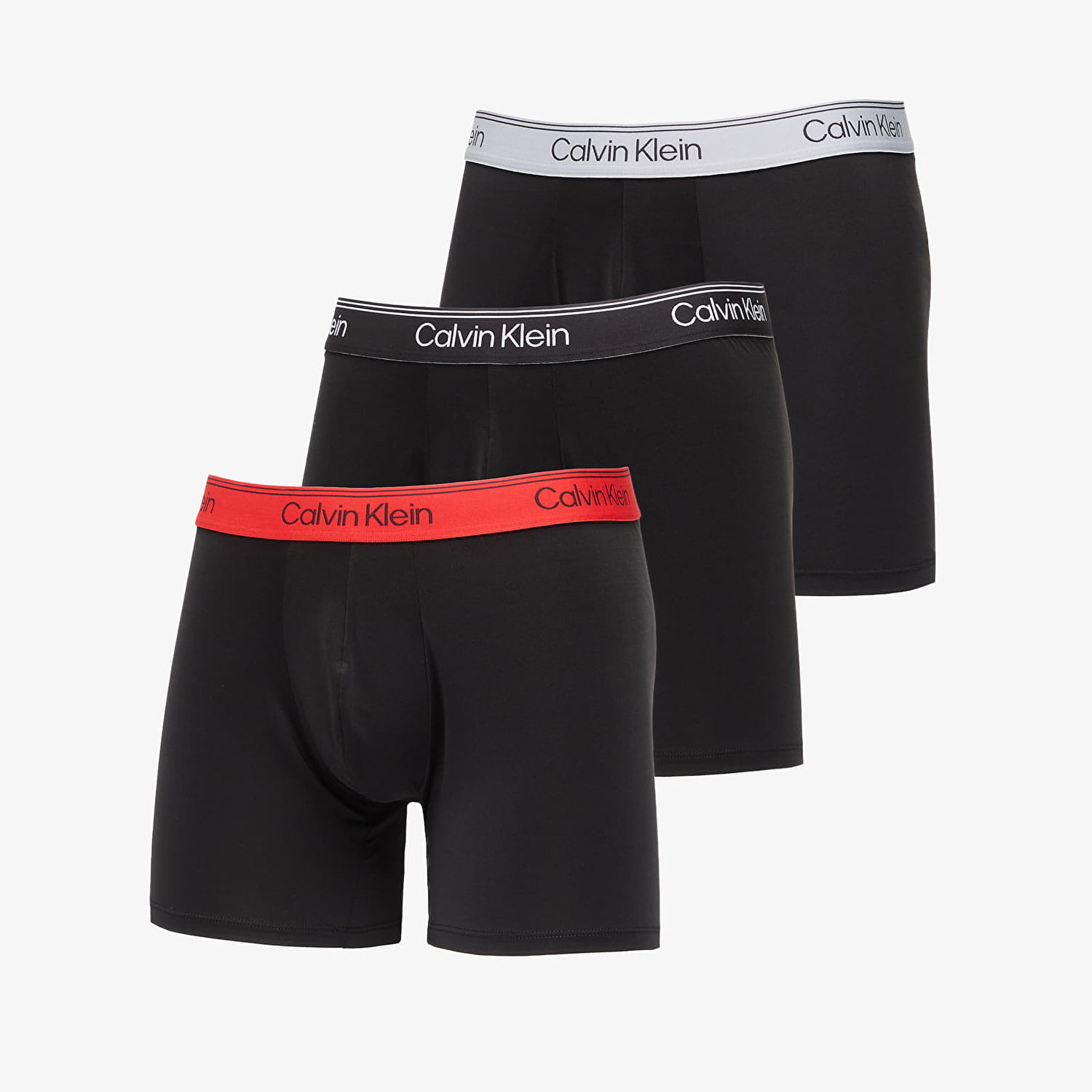 Boksarice CALVIN KLEIN Boxer Brief 3-Pack Black Črna | LV00NB4410 0AZ, 0