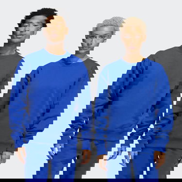 Pulover adidas Originals Pharrell Williams Basics Crew Sweatshirt Modra | HF9935, 0