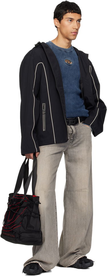 Tote bag Diesel Tech-D M X Tote Bag with Red Cord and Embroidered Detail Črna | X10410-P3914-T8013, 3