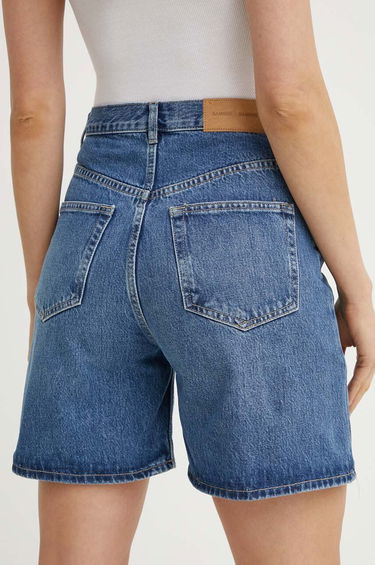 Kratke hlače Samsoe Samsoe Samsoe Samsoe SASHELLY High Waist Shorts Modra | F24200011, 2