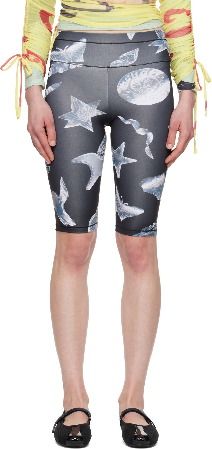 Kratke hlače Chopova Lowena Chopova Lowena Workshop Print Bike Shorts Črna | 4113