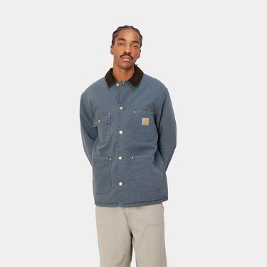 Plašči Carhartt WIP OG Chore Coat "Ore / Black aged canvas" Mornarica | I027357_1QF_3K, 4