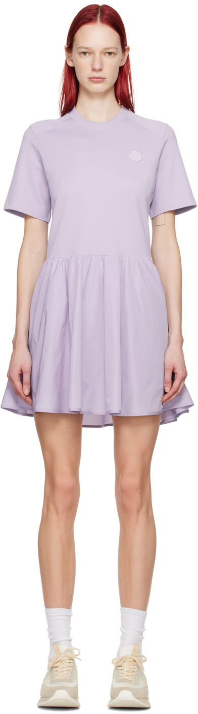 Obleke Moncler Purple Paneled Minidress Lila | J10938I0001989A1K