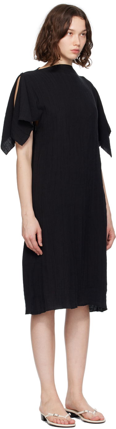 Obleke Baserange Baserange Folio Midi Dress Črna | DRFO-LC-SU25, 1
