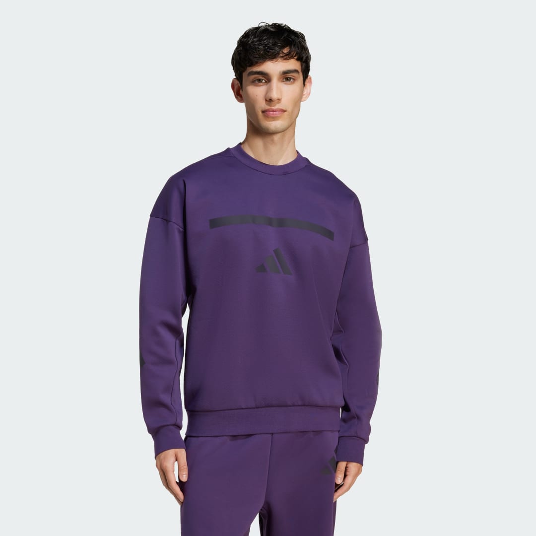 Pulover adidas Performance adidas Z.N.E. Sweatshirt Lila | JW4751, 0