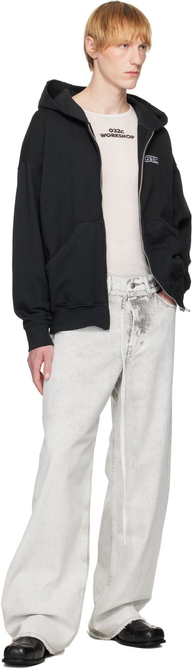 Pulover 032C 032c "Routine" Zip-Up Hoodie Črna | S25-URC-0841-050, 3