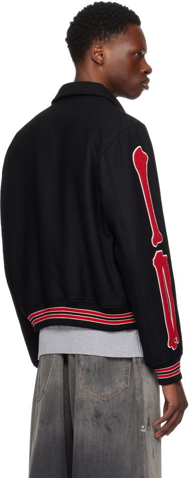Bomber jakna AMIRI Bones Wool Bomber Jacket Črna | AMOUVY1009, 2