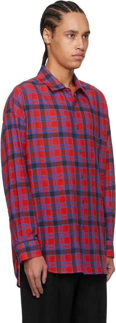 Srajce The Row The Row Lancaster Plaid Shirt Rdeča | 882-W3796, 1