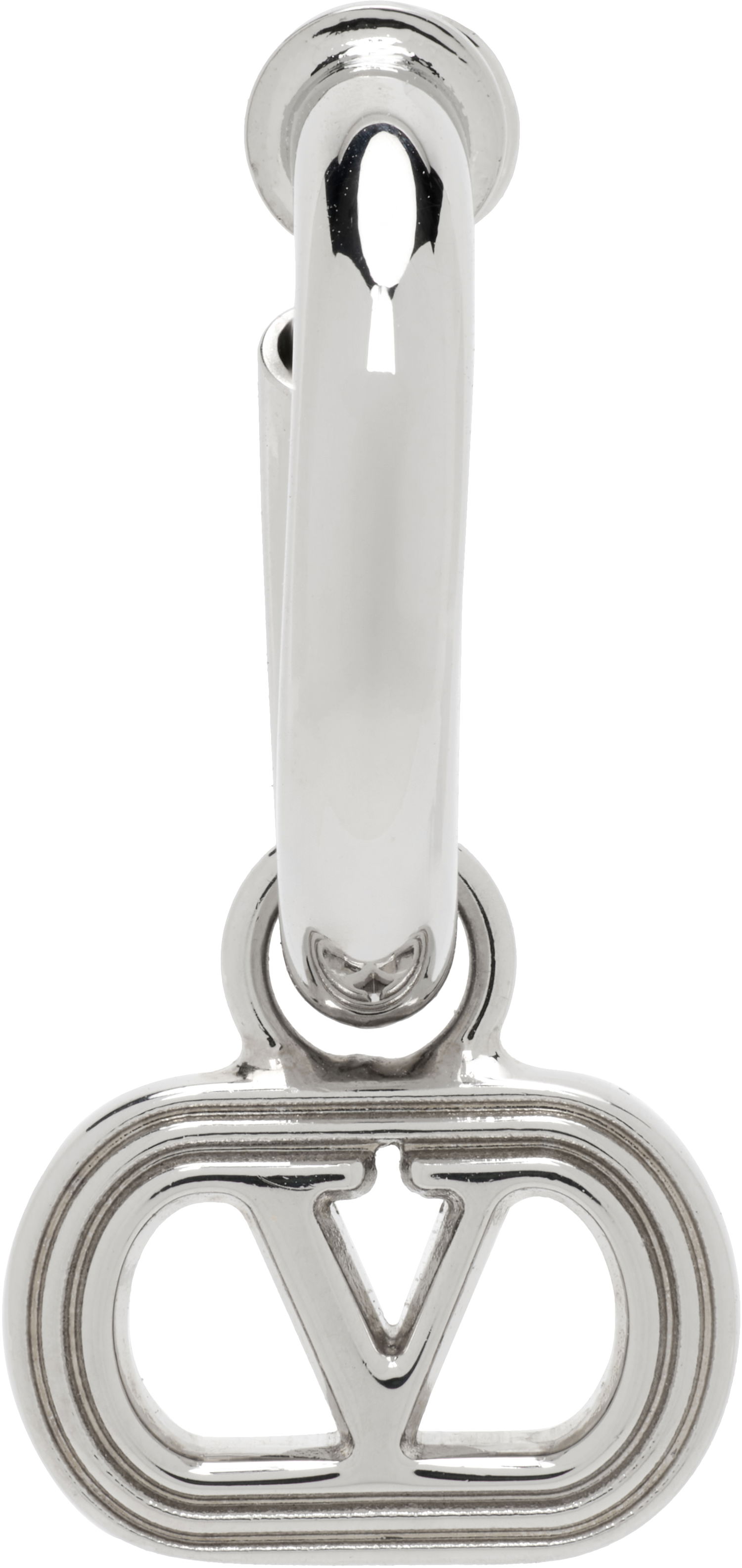 Uhani Valentino Valentino Garavani Silver Mono Single Earring Kovinski | 7Y2J0AJ3MET, 0