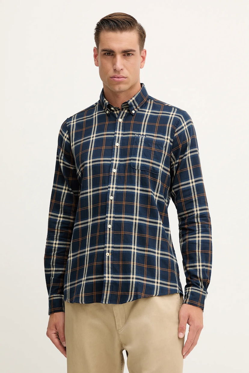 Srajce Barbour Barbour CROSSFELL Regular Fit Button-Down Shirt Modra | MSH4995