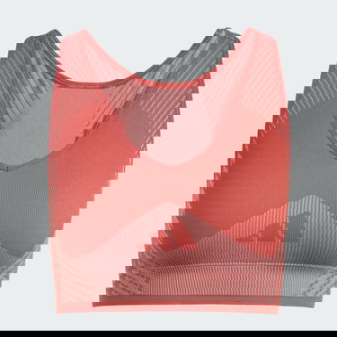Modrček adidas Performance AEROKNIT Training Light Support Bra Rdeča | JI8008, 1
