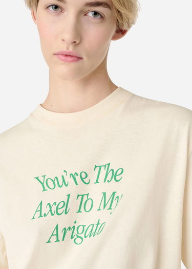 Majica AXEL ARIGATO Printed T-Shirt with Short Sleeves Bež | A3010002, 5
