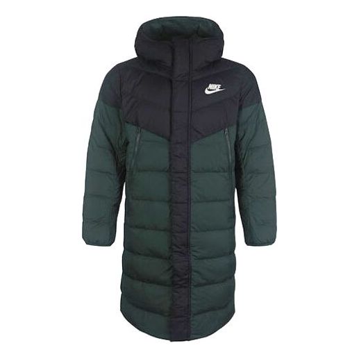 Parka Nike Mid-Length Hooded Down Jacket Zelena | CU0281-045