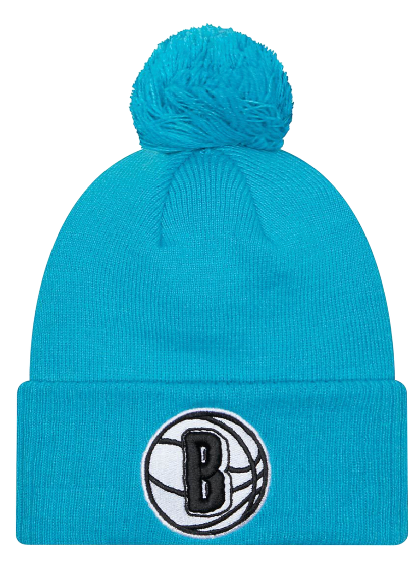 Beanie New Era New Era Brooklyn Nets NBA Pom Beanie Turkizna | 60430173-60430173