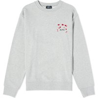 Pleteni pulover A.P.C. alentines Logo Crewneck Siva | COEIP-M27895-PLA, 1
