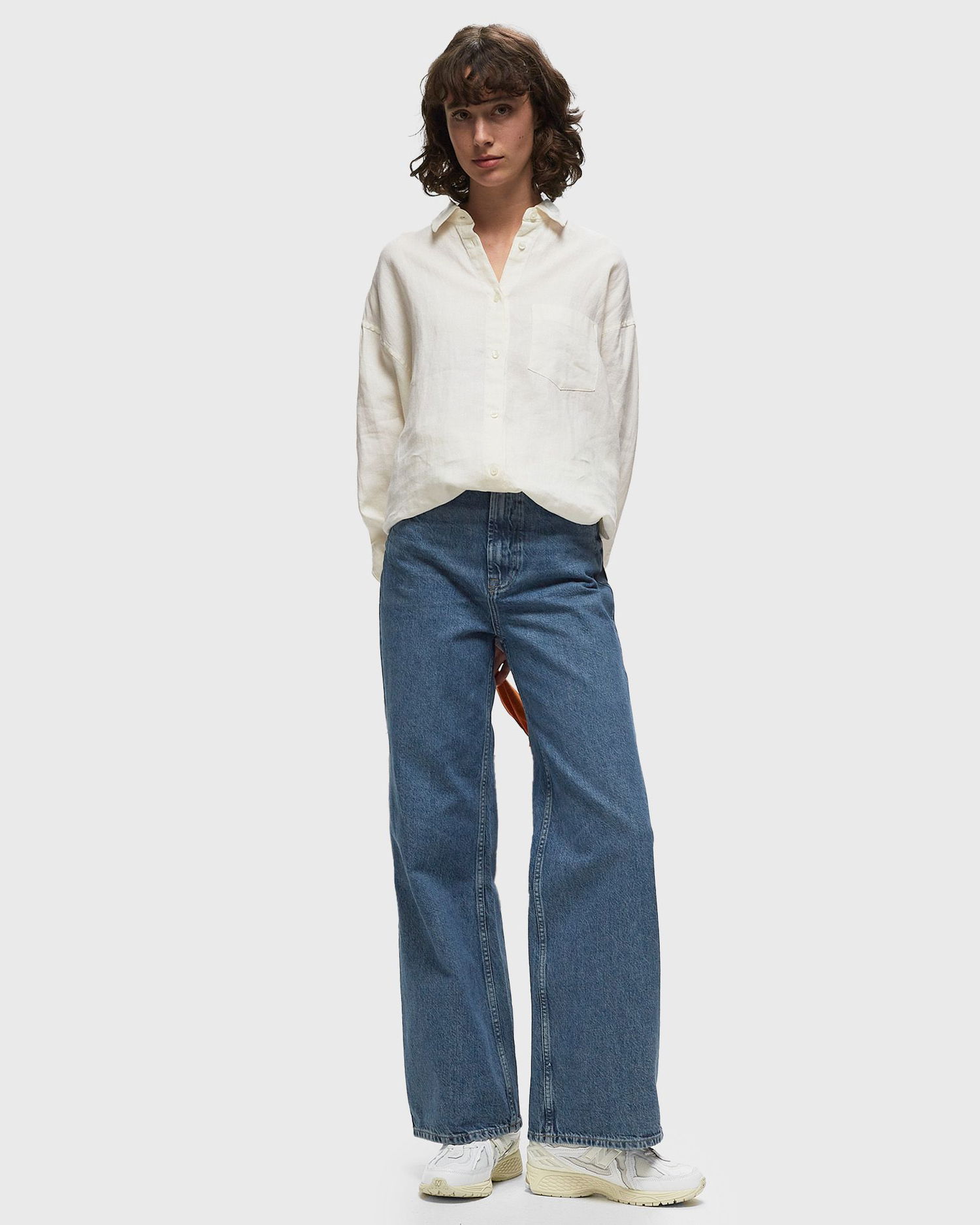 Kavbojke Samsoe Samsoe Samsøe & Samsøe REBECCA Wide Leg Jeans S Modra | F23400104-BLUE-MOON, 1