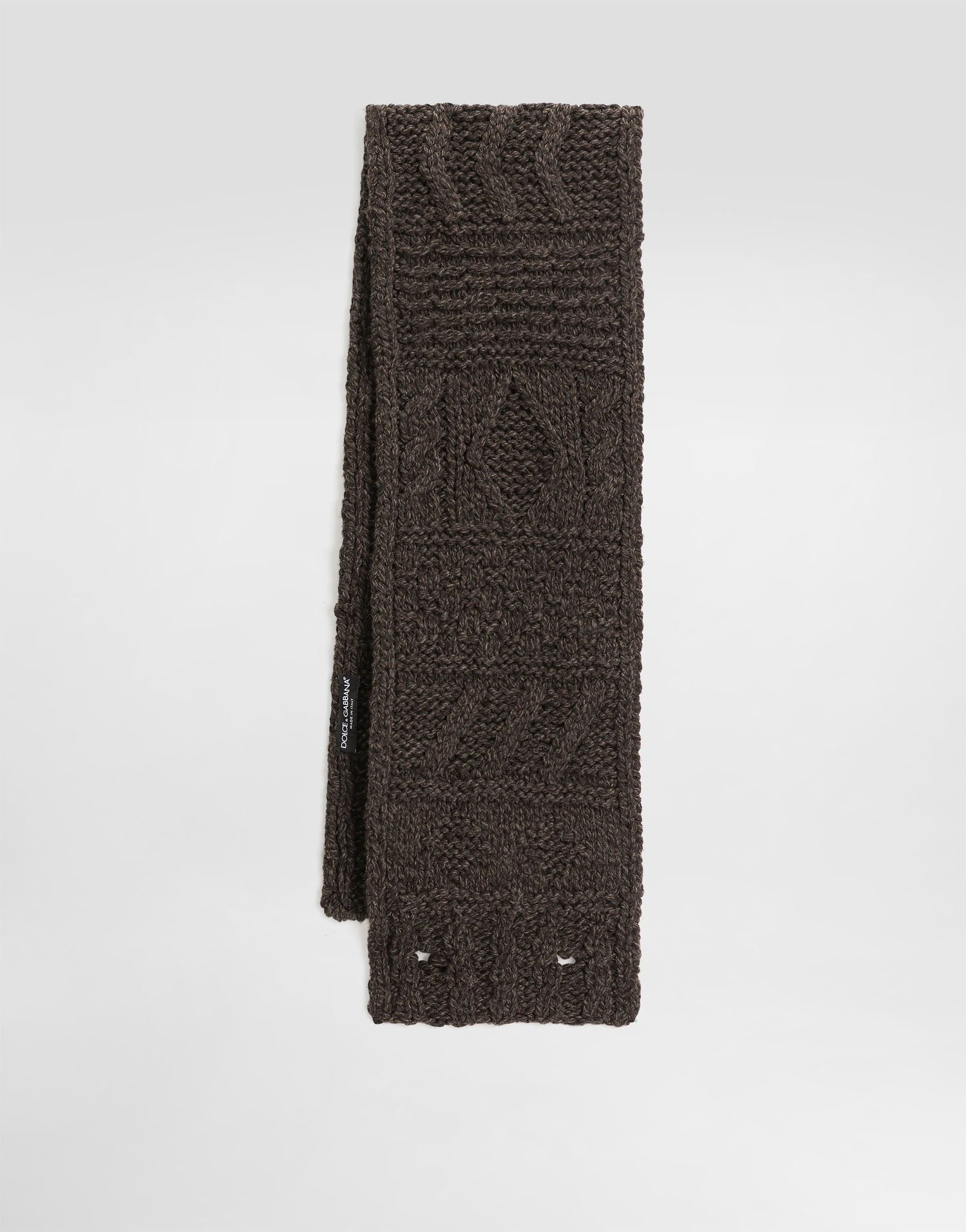 Šala Dolce & Gabbana Dolce & Gabbana Knitted Wool Scarf Rjava | GX31KTJDVD8M9499, 1