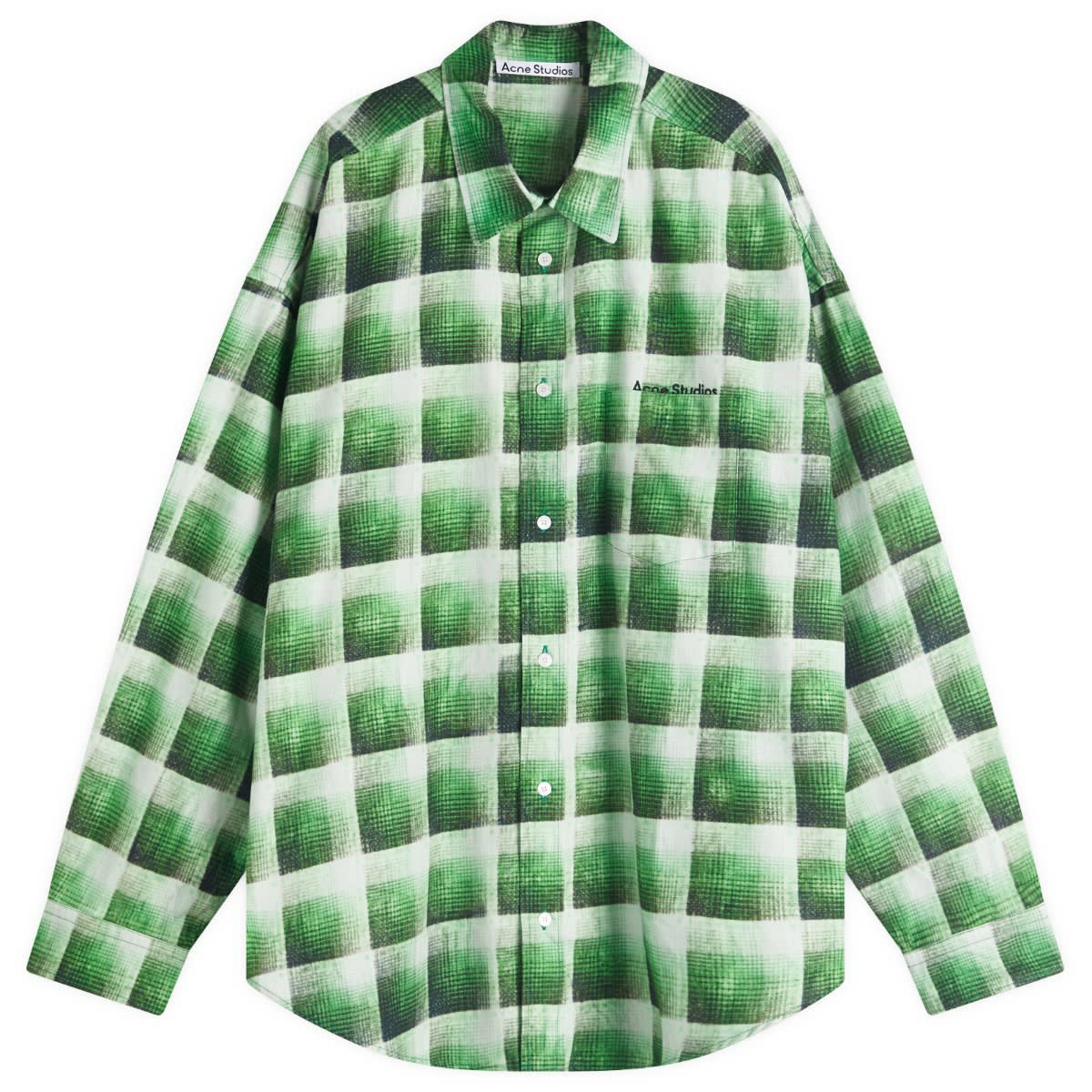 Srajce Acne Studios Setar U Trafalgar Checked Shirt, Size Large Zelena | BB0615-AB8, 0