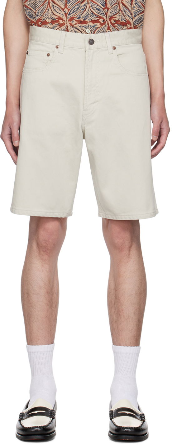Kratke hlače BEAMS BEAMS PLUS Relaxed-Fit Shorts Bež | 3825-0098-791