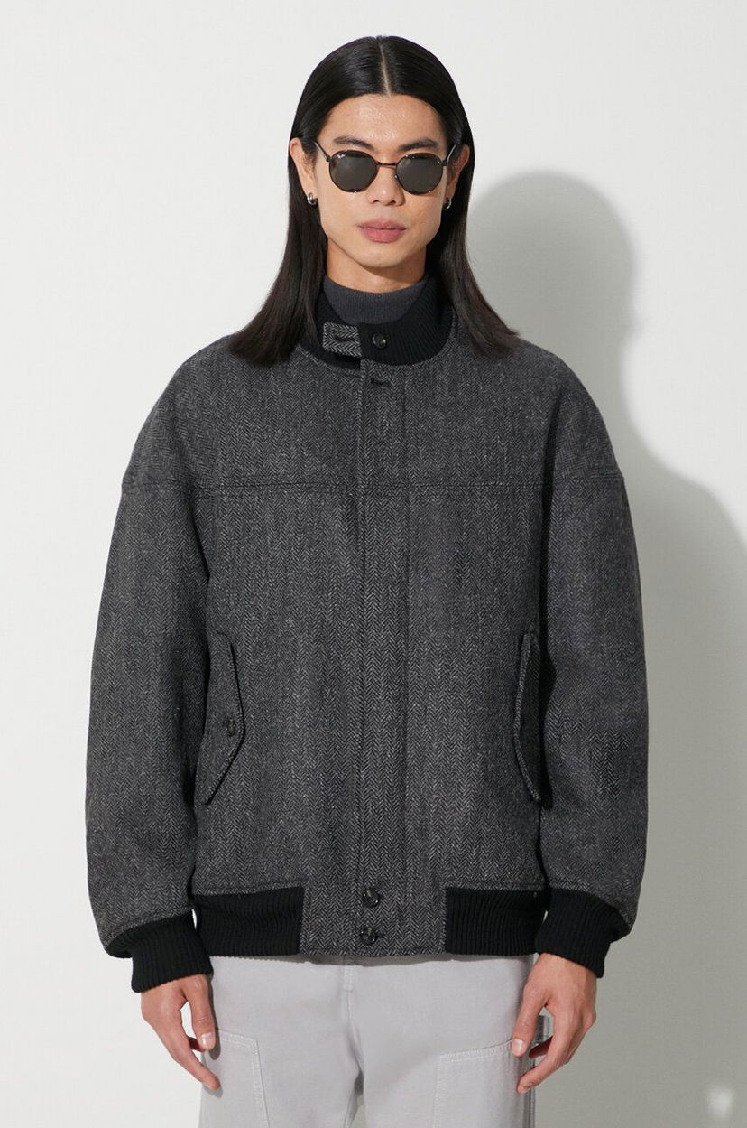 Bomber jakna Baracuta Herringbone Derby Jacket Siva | BRCPS1001