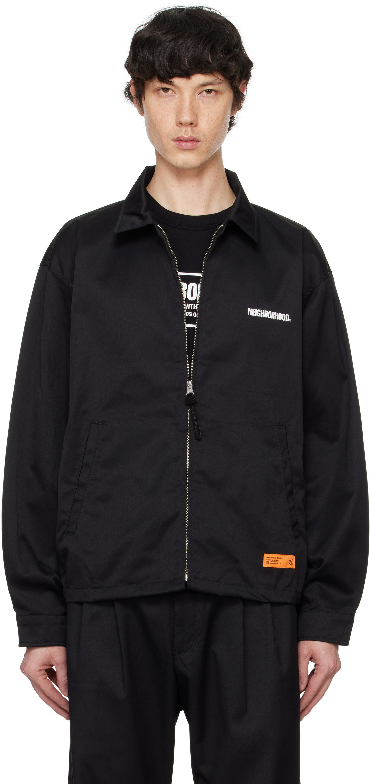 Bomber jakna Neighborhood Work Zip Jacket Črna | 242TSNH-JKM03, 0