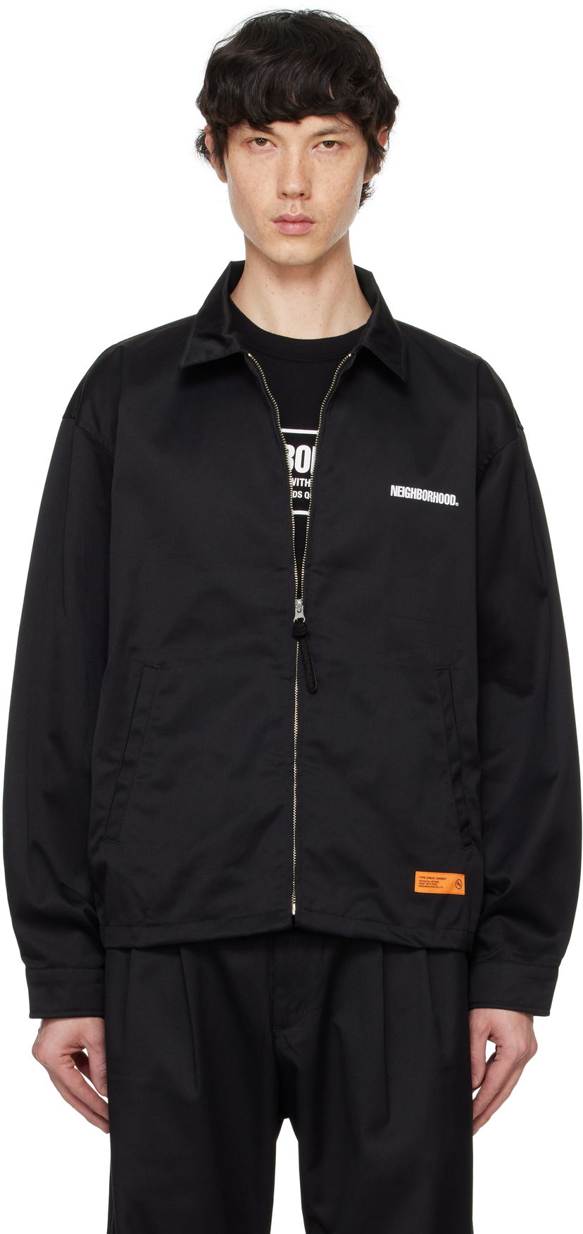 Bomber jakna Neighborhood Work Zip Jacket Črna | 242TSNH-JKM03