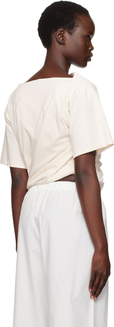 Majica Baserange Baserange Turn Twist Front T-Shirt Bež | TOTUS-RC-SP25, 2