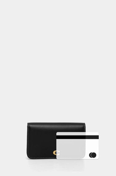 Denarnica Coach Leather Slim Fold Wallet Črna | CR990, 3
