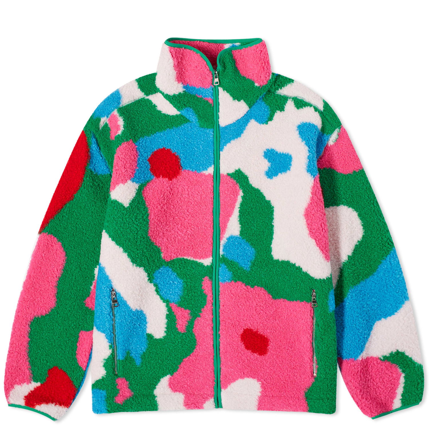 Jakna JW Anderson Graphic Fleece Jacket Večbarvna | JK0294-PG1486-398, 0