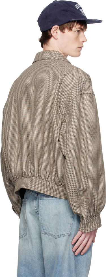 Bomber jakna We11done We11done Checkered Bomber Jacket Rjava | WD-JK2-25-013-M-BG, 2