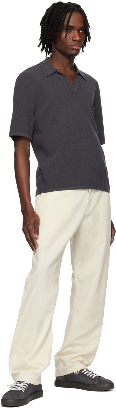 Polo majica rag & bone Rag & Bone Rib Knit Johnny Polo Siva | MBS25S035YF35, 3