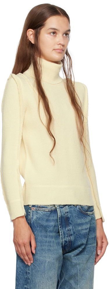 Pleteni pulover R13 R13 Flat Sleeve Turtleneck Bež | R13WY166-Y032A, 4