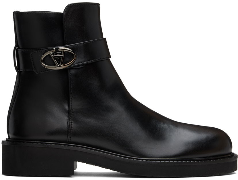 Superge in čevlji Valentino Valentino Garavani VLogo Locker Boots Črna | 5W0S0JS8LXX
