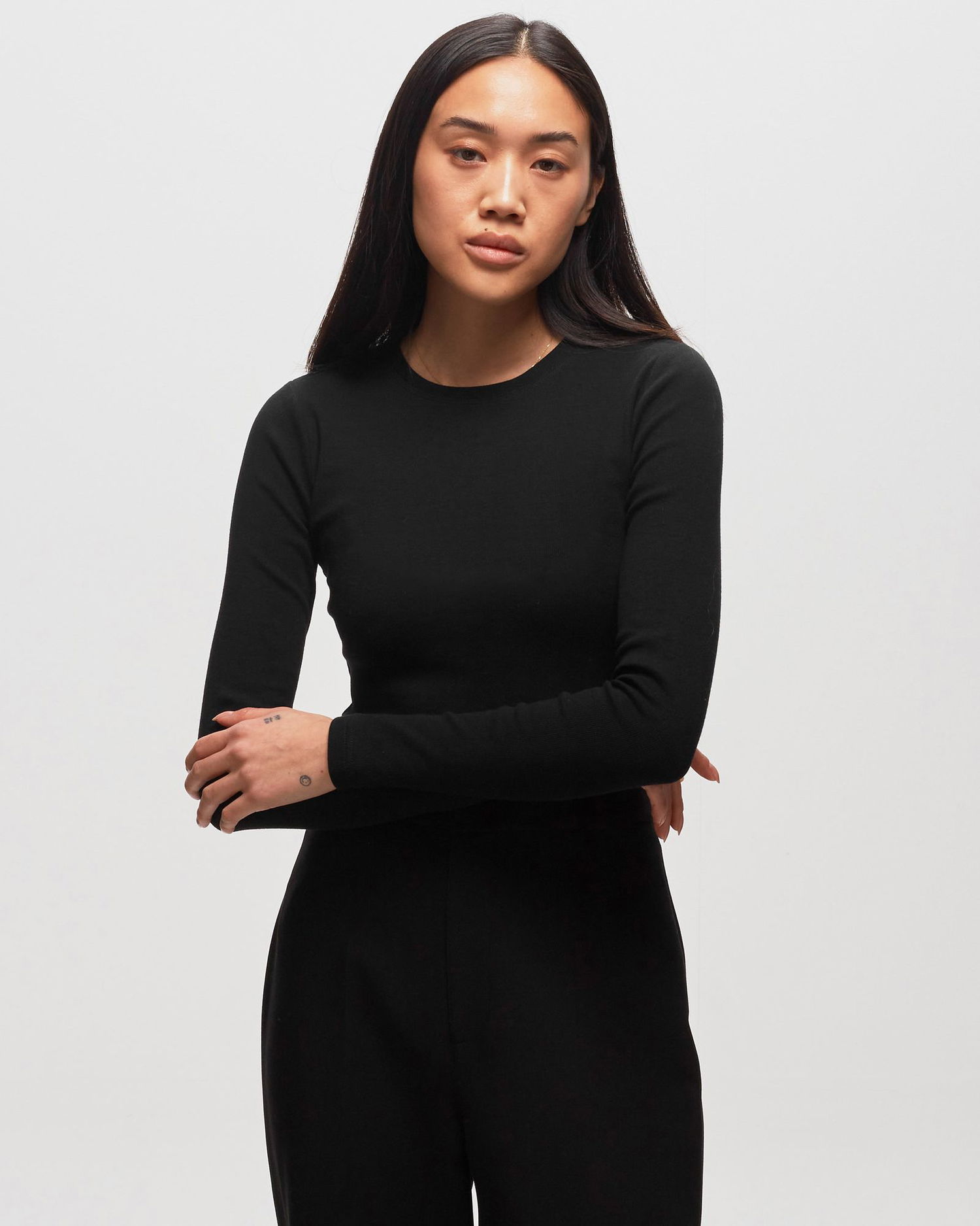 Majica Samsoe Samsoe Samsøe & Samsøe ALEXA Long Sleeve T-Shirt XL Črna | F00013150-BLACK, 1