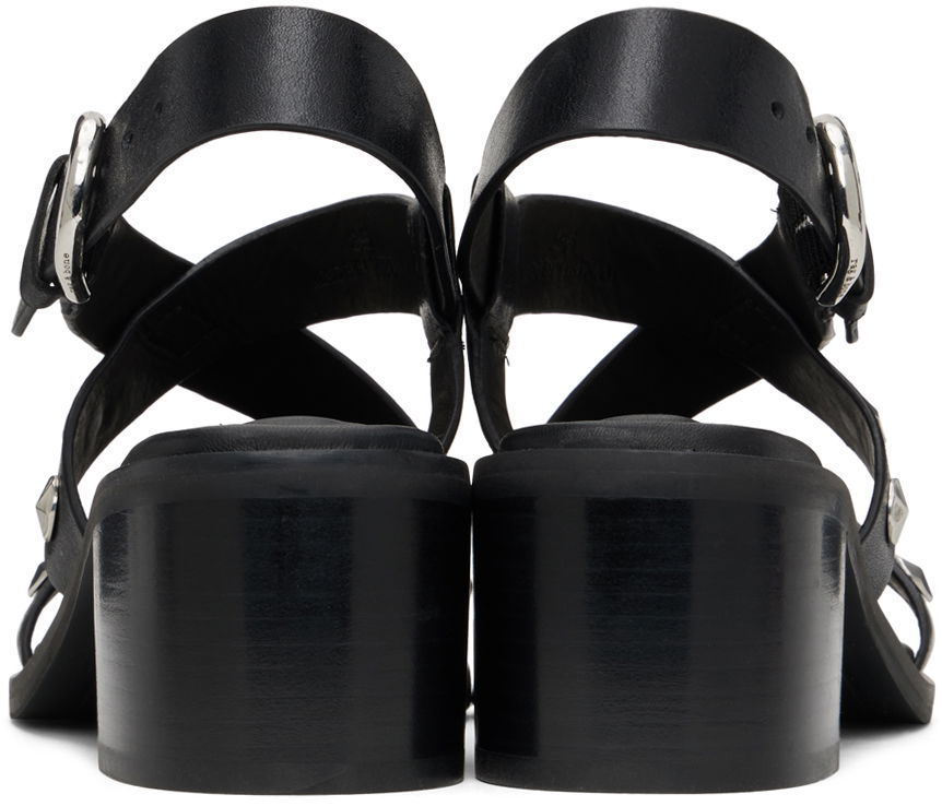 Modni dodatki rag & bone rag & bone Geo Stud Block Heeled Sandals Črna | WFF24SF018TT18, 1