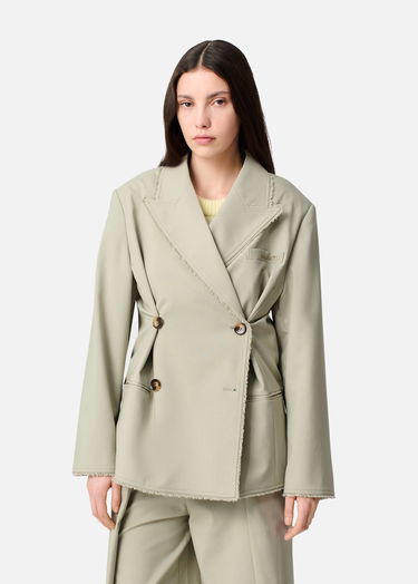 Jakna AXEL ARIGATO Thea Frayed Double-Breasted Blazer Bež | A3305001, 9