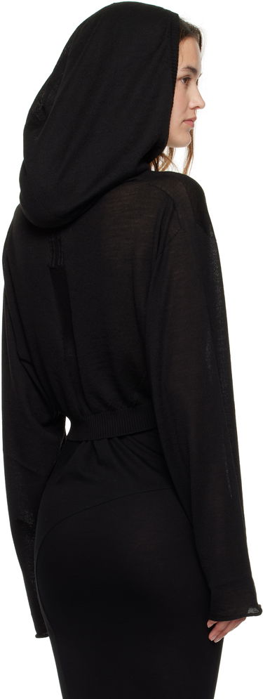 Pulover Rick Owens Rick Owens Cropped Hooded Tunic Siva | RP02E4632 M, 4