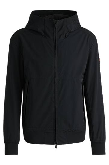 Vetrovka BOSS Regular-Fit Four-Way Stretch Softshell Jacket Črna | 50535195, 0