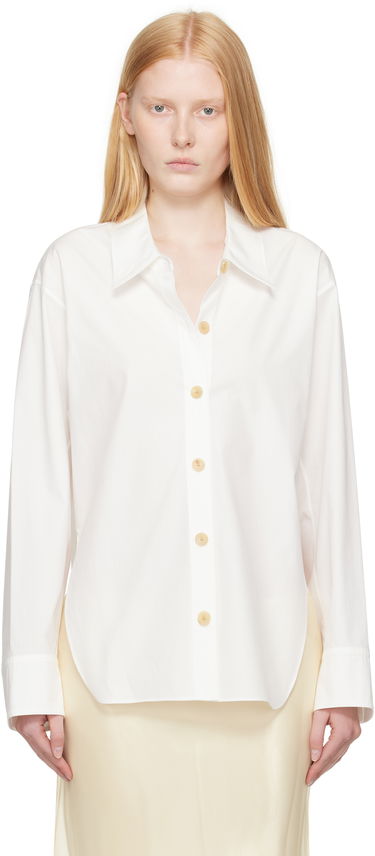 Srajce Khaite Khaite Herschel Button-Down Shirt Bela | 2379195, 0