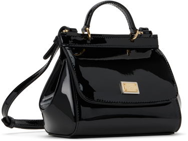 Torbica Dolce & Gabbana Dolce & Gabbana Mini Sicily Patent Leather Bag Črna | EB0003A106780999, 4