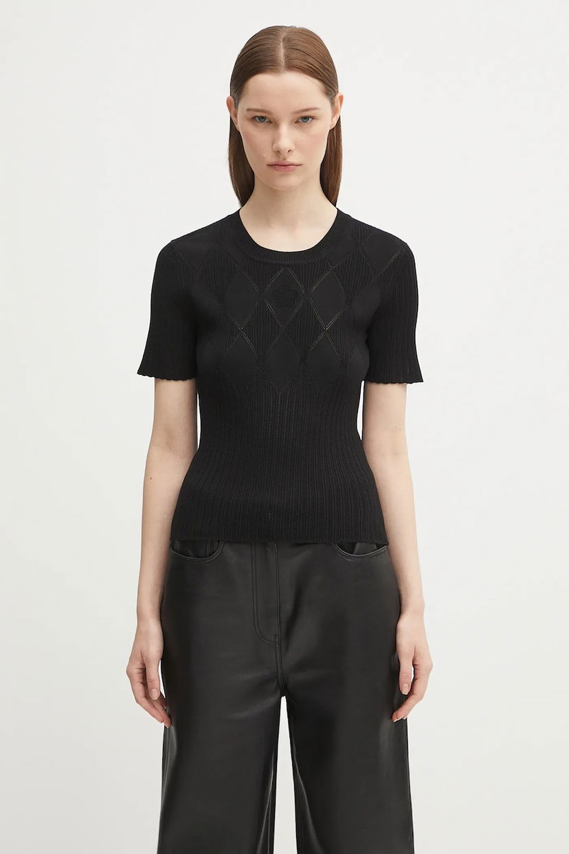 Majica KENZO Kenzo Textured Summer Top Črna | FF62TO6033CW