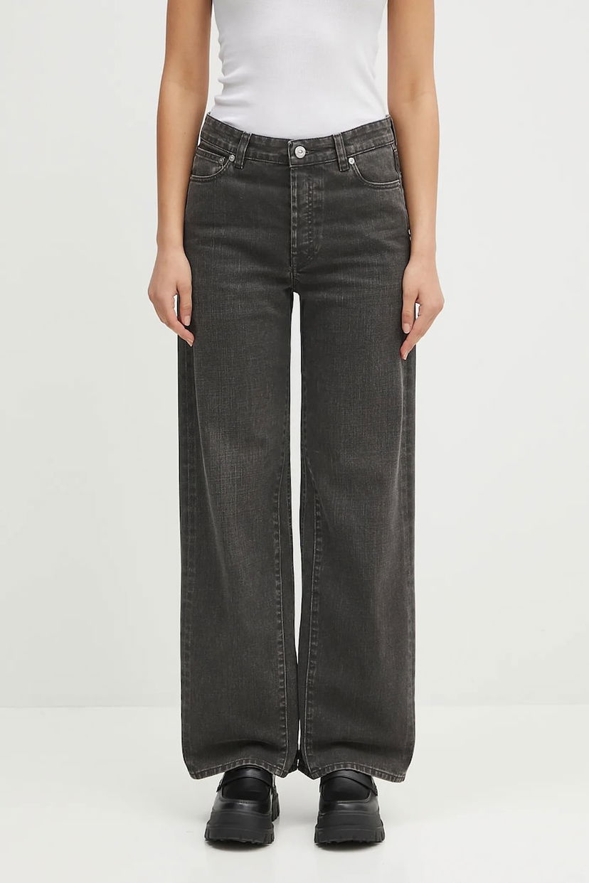 Kavbojke OUR LEGACY Our Legacy Treble Cut High Waist Jeans Črna | W2255TCC