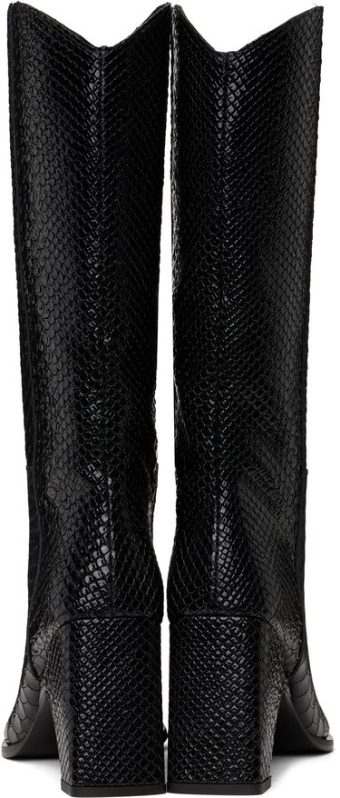 Oblačila Coperni Coperni Python Embossed Bridge Cowboy Boots Črna | COPSH16F6047, 1