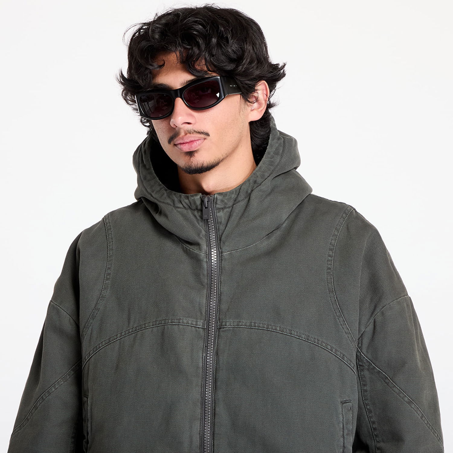 Pulover HELIOT EMIL Dux Worker Jacket Zelena | AW24_W_02_142_DGY05, 1