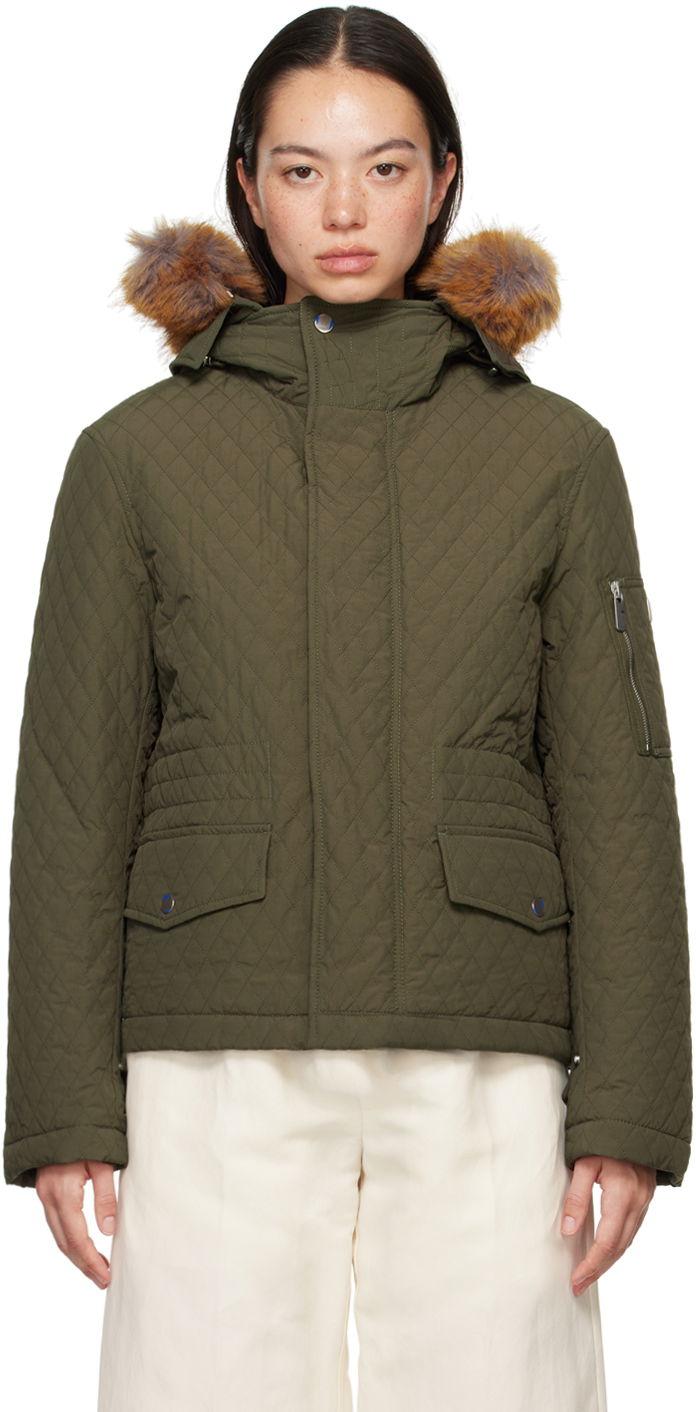 Jakna Burberry Quilted Jacket Zelena | 8091555