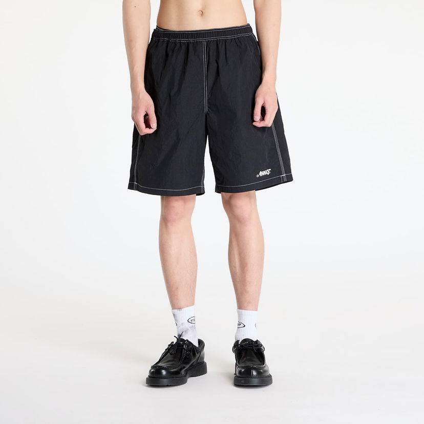 Kratke hlače Awake NY Awake NY Classic Logo Swim Trunks Črna | AWK-SU25-SH003-BLK