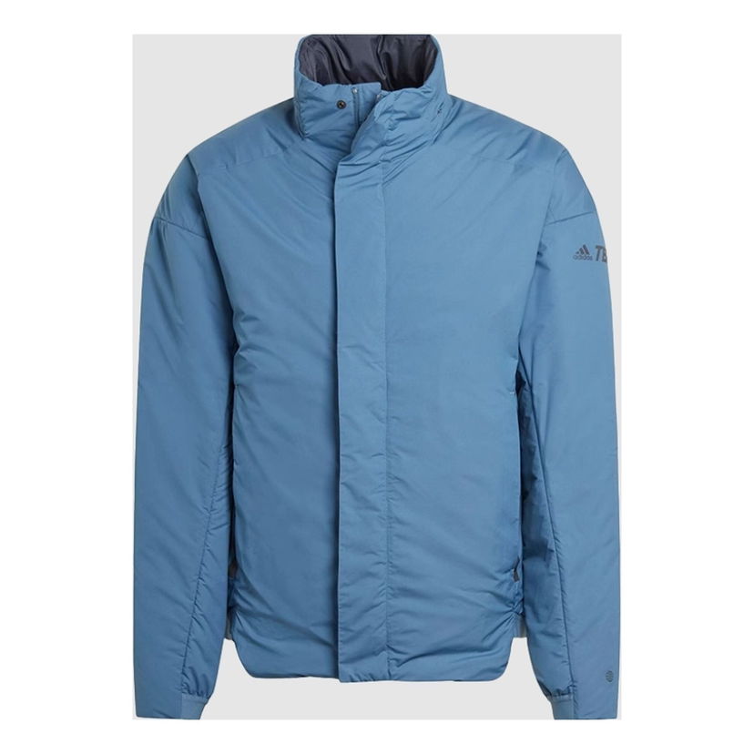Puhovka adidas Performance Terrex Outdoor Jacket Modra | HG6034