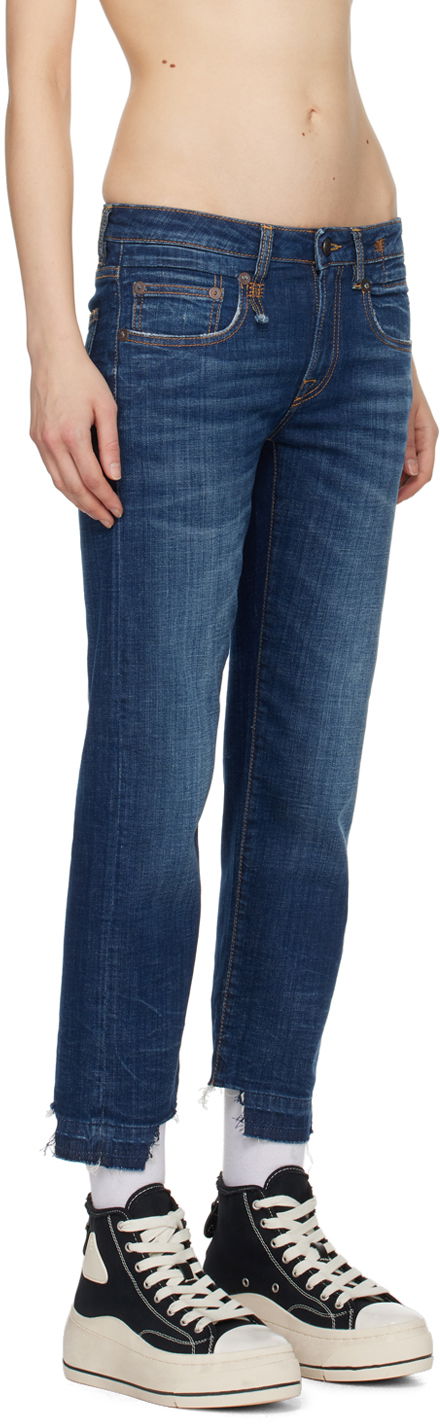 Kavbojke R13 R13 Boy Straight Jeans Modra | R13W0991-664C, 1