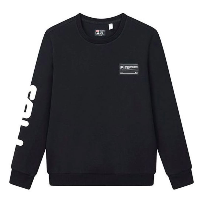 Pleteni pulover FILA Logo Print Pullover Črna | F11M149208F-NV